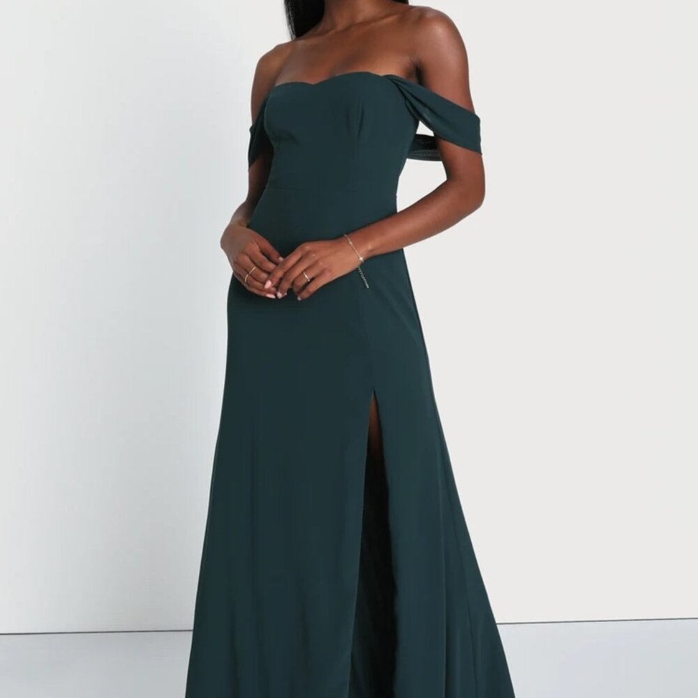 Lulu's green maxi dress